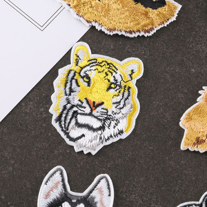 Wholesale Machine Embroidered Cool Animal Series <strong>Wolf</strong> Leopard Tiger Ion on Patches for Jackets Decoration and <strong>Hole</strong> Repair - Product Image 4