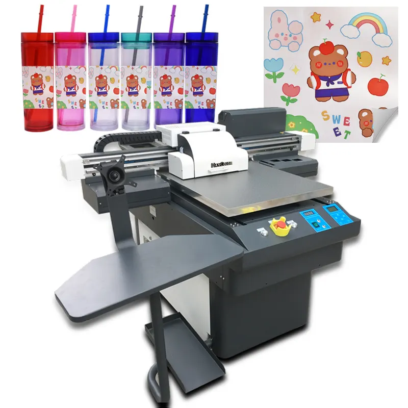 Hoge Kwaliteit 3D Ratary Uv Printer Digitale Verijdelen En Sopt Uv Printer Voor Telefoon Casr Sticker