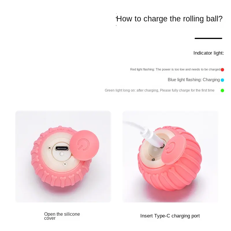 Bola de brinquedo interativa inteligente para gatos com luzes LED, bola de brinquedo para gatos, rolando automaticamente