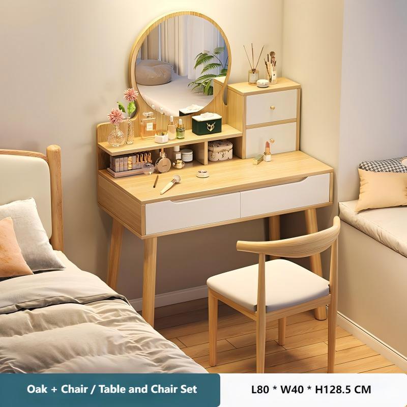 Oak color / Table + Chair