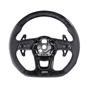 Avec palette de changement de vitesse en carbone RS Demi-volant en cuir en fibre de carbone pour <span class=keywords><strong>Audi</strong></span> A3 A4 A5 S3 S4 S5 B9 B8 B8.5 SQ5 Q8 RS3 RSQ8 Q3 - Product Image 5