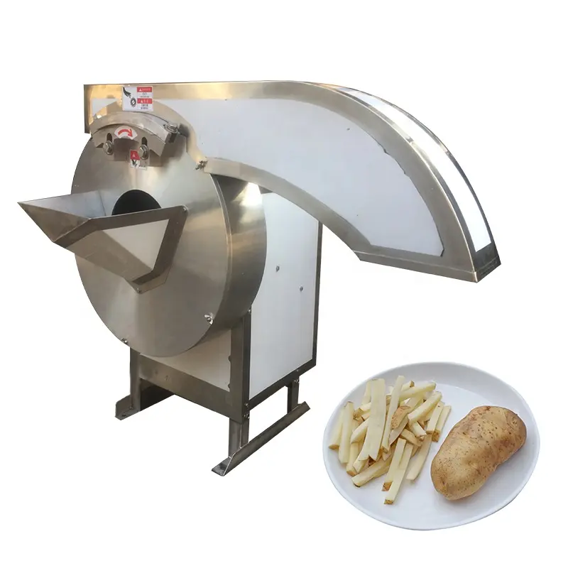 Cortador de patatas comercial, máquina industrial grande para hacer patatas fritas, máquina de corte de tiras de nabo
