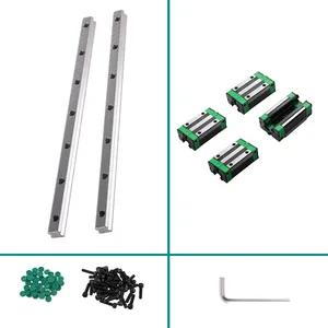 Riel lineal de guía cuadrada HGR20 15, 2 uds + 4 HGHCA/carro de bloque deslizante para grabado de enrutador - Product Image 3
