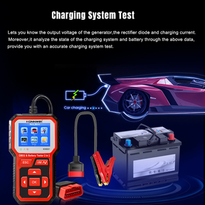Evrensel araba kod okuyucu & 12V pil test cihazı OBD2 tarayıcı 2 1 otomatik teşhis OBDII EOBD tarama aracı O2 sensörü motor test - Product Image 4