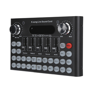 High Quality <strong>Usb</strong> Audio Interface Studio Sound <strong>Card</strong> Recording Soundcard Pc Mobile Live Broadcast Sound <strong>Cards</strong> - Product Image 5