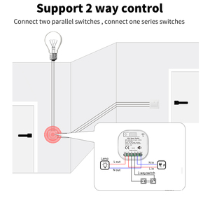 SIXWGH 16A Smart Home Wall Switch WIFI telecomando Timer interruttore Tuya App compatibilità Google Home Alexa nessuna batteria richiesta - Product Image 6