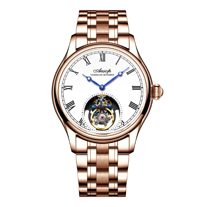 Steel Rose Gold