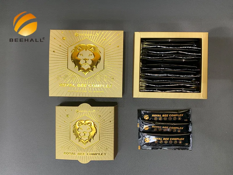 Produk kesehatan BEEHALL GMP HACCP madu Jelly Royal massal khusus untuk pria wanita