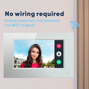 Senza fili Smart 8 pollici LCD touch screen Cloud basaed APP di controllo sblocco facciale Multi appartamento IP Video citofono - Product Image 6