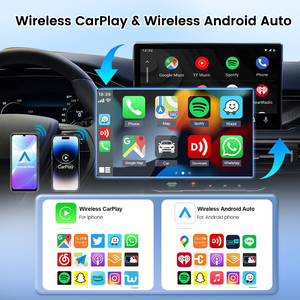 Taşınabilir Carlink kiti hızlı bağlantı Xair Online yükseltme ses kontrolü çift kablosuz Usb oto Carplay adaptörü Android kutusu arabalar için - Product Image 3
