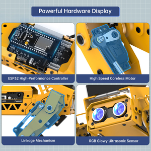 Hiwonder MechDog kök eğitim AI vizyon ses etkileşimi dörtlü Robot köpek desteği Scratch Arduino Python programlama