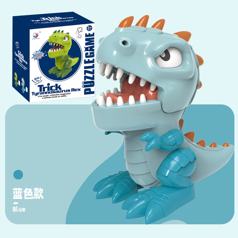 1667C Dinosaure farceur - Bleu