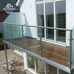 D şekli cam kelepçe | Balkon ve merdiven 316 korkuluk için paslanmaz çelik çerçevesiz cam cam korkuluk braketi - Product Image 5