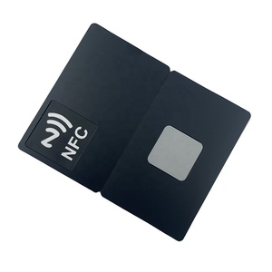 Özel dijital kart etiketi rfid 13.56Mhz iş akıllı erişim kontrolü anahtar kartları cr08 nfc sosyal medya metal kart tedarikçisi - Product Image 6