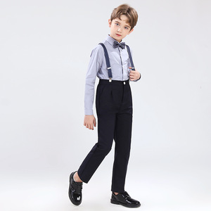 Erkek takım elbise ve blazers resmi elbise gömlek kıyafet çocuklar Slim Fit yelek pantolon çocuklar düğün parti düğün Suit erkek giyim seti