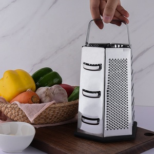 果蔬工具不锈钢<span class=keywords><strong>6</strong></span>面马铃薯切片刨丝器厨房刨丝器多功能蔬菜盒刨丝器