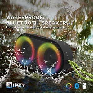RGB发光二极管灯IPX7防水蓝牙扬声器室外扬声器带调频收音机 - Product Image 2