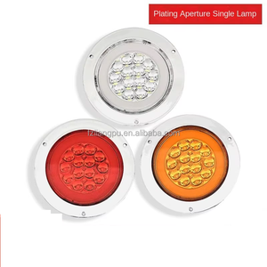 Yeni 12V 24V LED kamyon fren işık temizle kuyruk römork traktör sarı arka dönüş sinyali ters lambası araba RV Van karavan arka lambası - Product Image 5