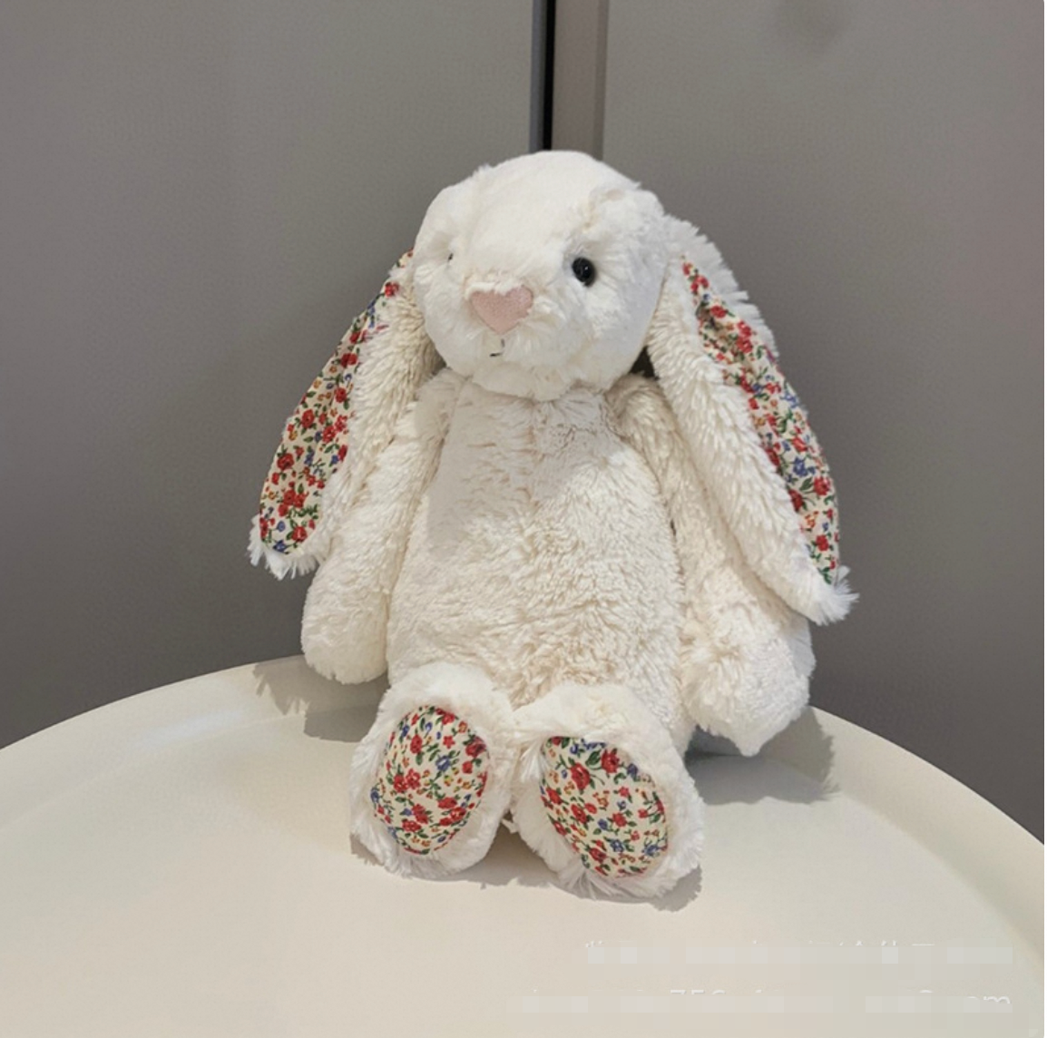 Lapin Floral Blanc - 31cm