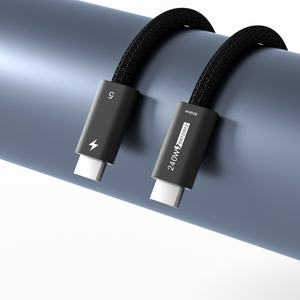 1M Thunderbolt 5 çift tip C veri kablosu 40Gbps USB-C monitör kablosu ile 5K Video 100W PD100 5A HD koruyucu kombinasyonu - Product Image 5