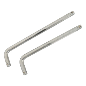 JUSTER L tipi sürücü çubuğu 10 "12" uzatma çubuğu soket Bit uzatma çubuğu L tipi kavisli çubuk anahtarı aleti - Product Image 1