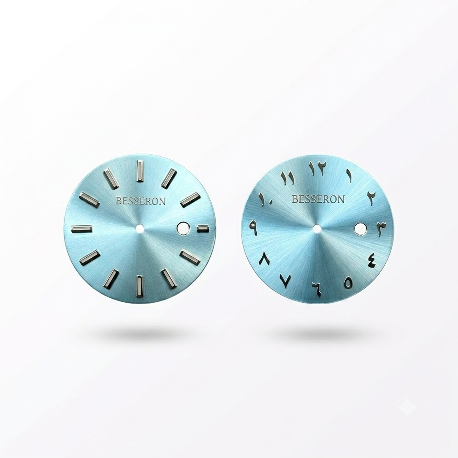Ice blue dial