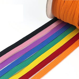 Factory 5mm <strong>6mm</strong> 7mm 8mm 9mm 10mm 12mm High <strong>Elastic</strong> Spool Black/White <strong>Elastic</strong> Rope Ear Loop Flat <strong>Elastic</strong> Band - Product Image 6