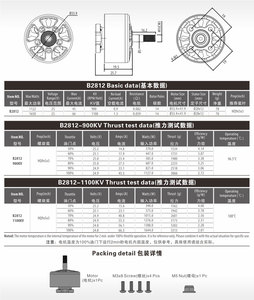 Professional Factory Surpass Hobby B 2812 900KV 1100KV 1350KV Drone Motor for RC <strong>FPV</strong> Racing Drone 9 INCH <strong>FPV</strong> Racing Drone <strong>Frame</strong> - Product Image 3