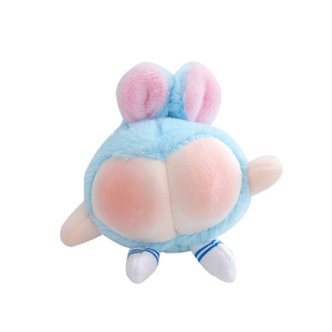 かわいいピーチバットウサギぬいぐるみ面白いバニーぬいぐるみキーホルダーバッグぶら下げ装飾ぬいぐるみペンダント卸売