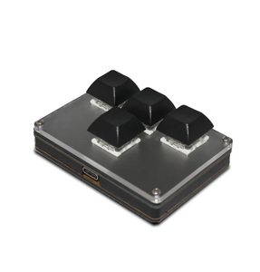 4键无线定制键盘2.4G USB Bt 3模式热插拔按钮3应用场景按钮定制
