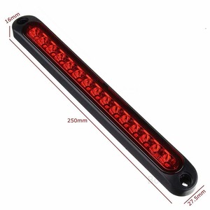 12V/24V 25cm otomobil römorkları için LED kuyruk fren lambası kamyon 15 LED gösterge lambası arka Stop sinyal lambası desen 10-30V uyumlu - Product Image 1