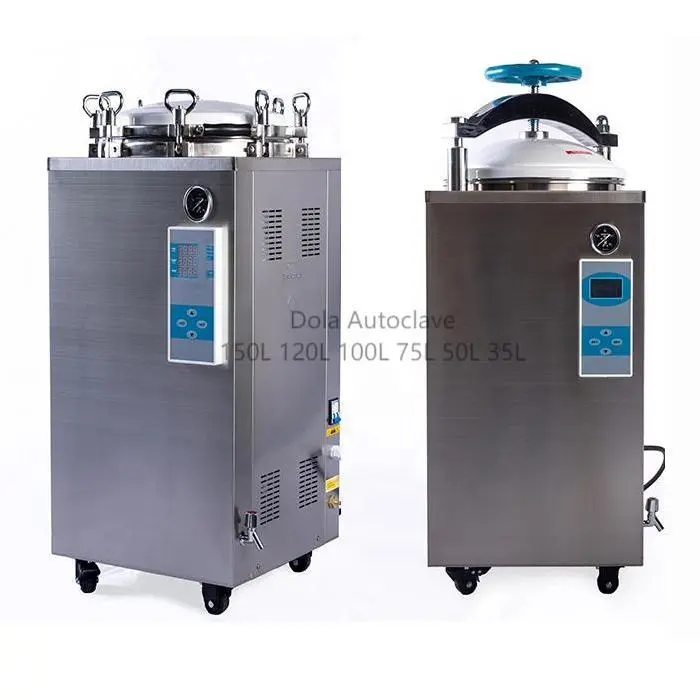 Frasco enlatado comida esterilização autoclave equipamento 150l 120l 100l esterilização máquina para roupas