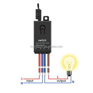 Interruttore di controllo remoto Wireless ricevitore AC 220V pulsante 433MHz interruttore luce da parete 1 gruppo per lampada smart home - Product Image 6