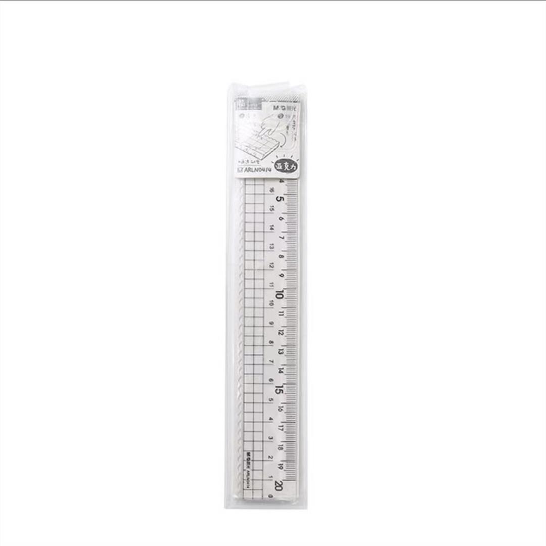 N0414 Acrylic 20cm ruler