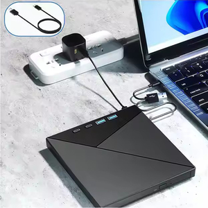 多功能外置DVD RW 7合1光驱光盘-/+ RW播放器，带USB Type-C SD TF读卡器便携式笔记本电脑刻录机 - Product Image 2