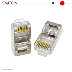 Vergoldeter Cat5e Cat 5 FTP RJ45-Anschluss 8 P8C Geschirmter Computerst ecker für Netzwerk anschlüsse Ethernet-Anschlüsse - Product Image 2