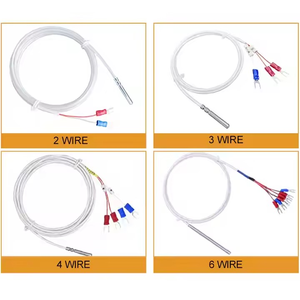 High-Temperature <strong>Class</strong> a End <strong>Face</strong> PT Resistance Sensor 3-Wire PT100 Thermocouple for Water Temperature Control - Product Image 3