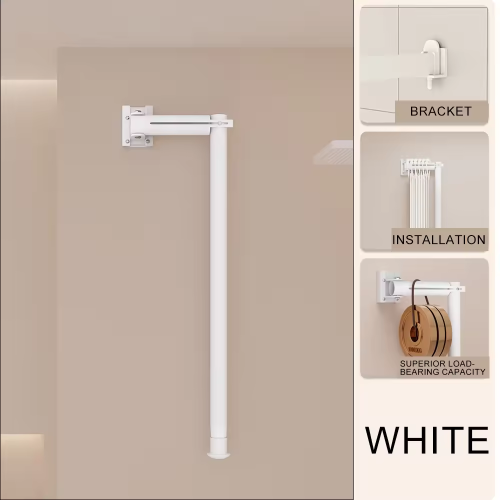 Blanc - Adhésif/Perçage Double Usage
