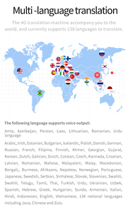 Z3 138 <strong>Languages</strong> Smart Translation <strong>Machine</strong> Electronic <strong>Language</strong> Device Real Time Translate for Simultaneous Interpretation 2025 - Product Image 4