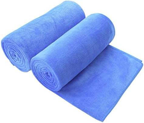Microfibre bleu