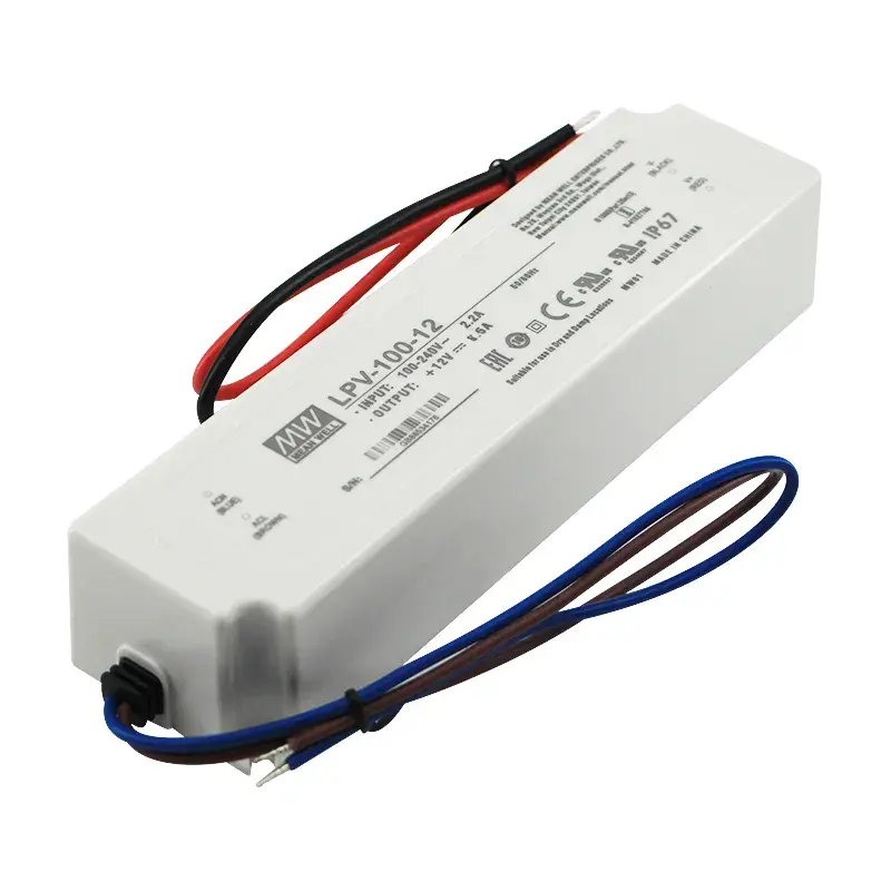 평균 웰 LPV 100W 36V 2.8A 높은 신뢰성 LED 드라이버 5V 12V 15V 24V 36V 48V 스위칭 전원 공급 장치