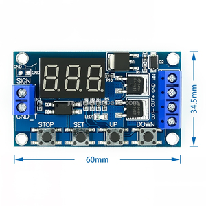 DC 12 V 24 V Dual MOS LED digitales Zeitraffer Relais Trigger Zyklus Timer Verzögerungsschalter Leiterplatten-Zeitregelungsmodul DIY - Product Image 1
