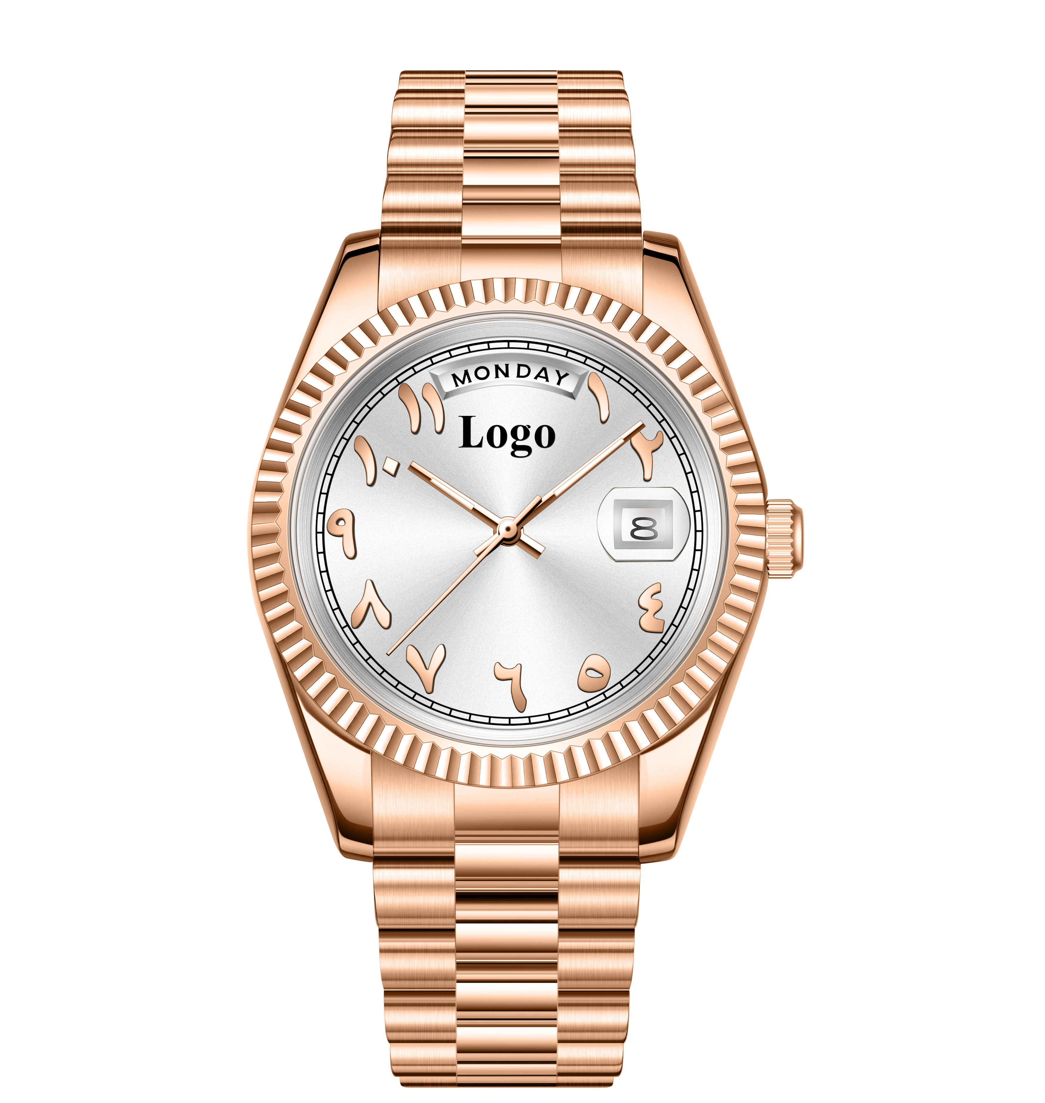 Rose Gold white dial