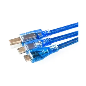 30cm cavo USB per Uno r3/Nano/MEGA 2560/Leonardo/Pro micro/DUE blu di alta qualità un tipo USB/Mini / Micro USB 0.3m per Arduino - Product Image 1