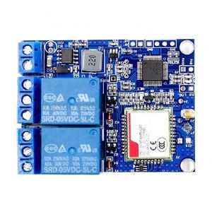 Promozione -- Sms Gsm interruttore di controllo remoto SIM800C modulo relè a 2 canali per pompa di ossigeno a effetto serra - Product Image 5