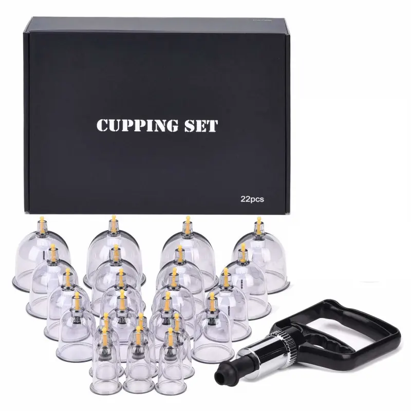 Medicina chinesa 12PCS Cupping Cups Atacado Chinês Hijama Corpo Vacuum Cupping Therapy Set massageador