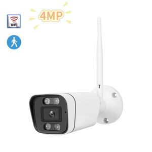 Cámara de seguridad de red inalámbrica impermeable al aire libre visión nocturna Wifi Cámara IP 4MP CMOS Bullet cámara de seguimiento de movimiento humano - Product Image 1