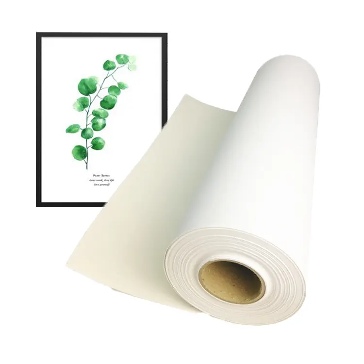 360gsm Gesso Primed Matte seniman katun gulungan kanvas untuk Inkjet cetak