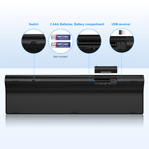 Tasti 109 Full Size tastiera senza fili 2.4GHz per computer portatile forbici interruttore tastiera per Windows Mac I.OS - Product Image 6