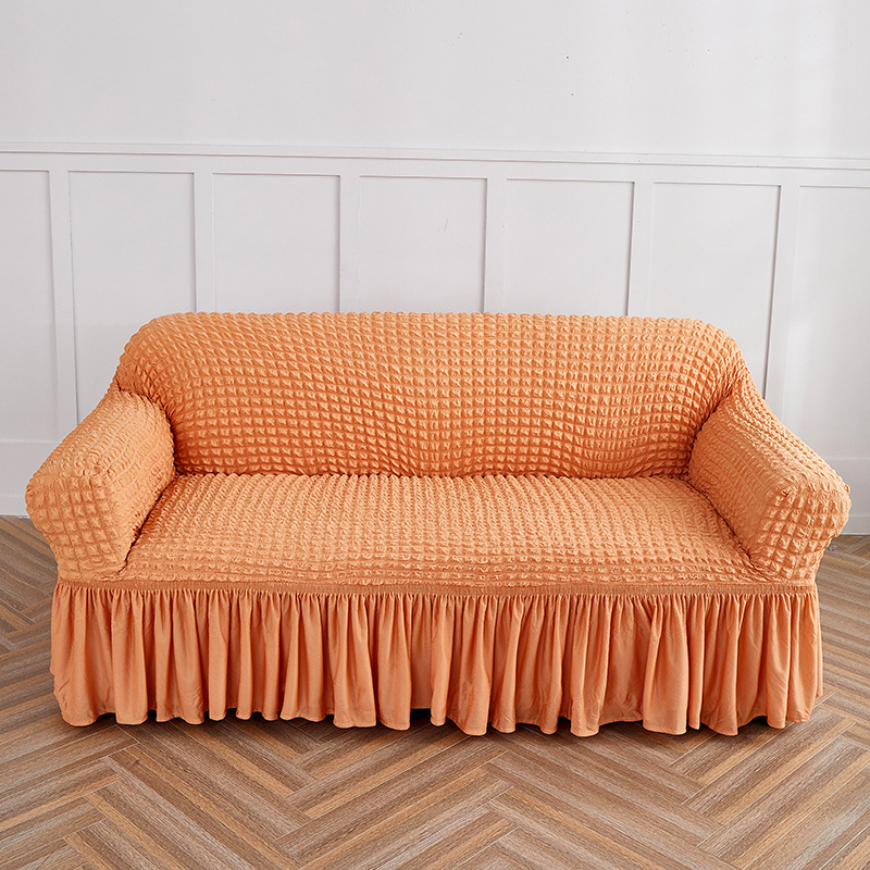 Burbuja falda gasa dobladillo-naranja